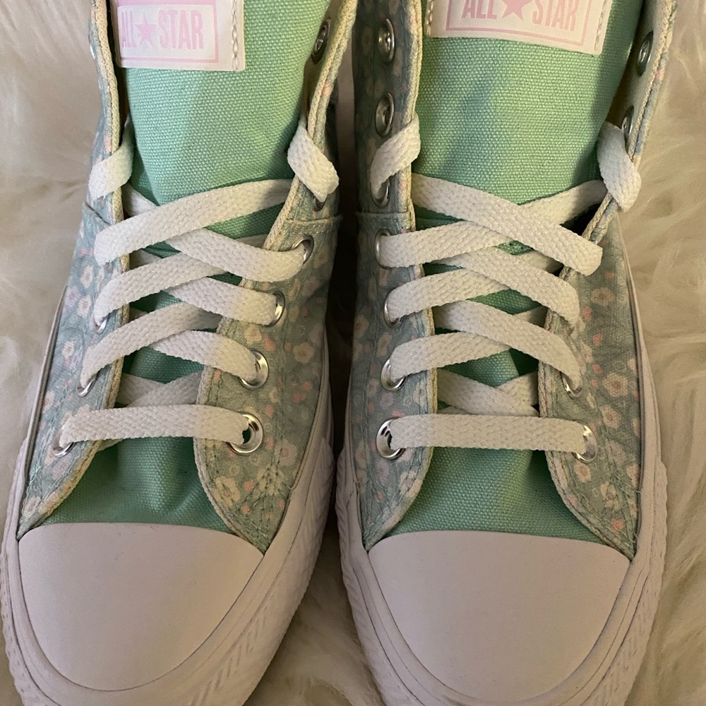 Converse All Star Chuck Taylor Floral Mint W 7.5.